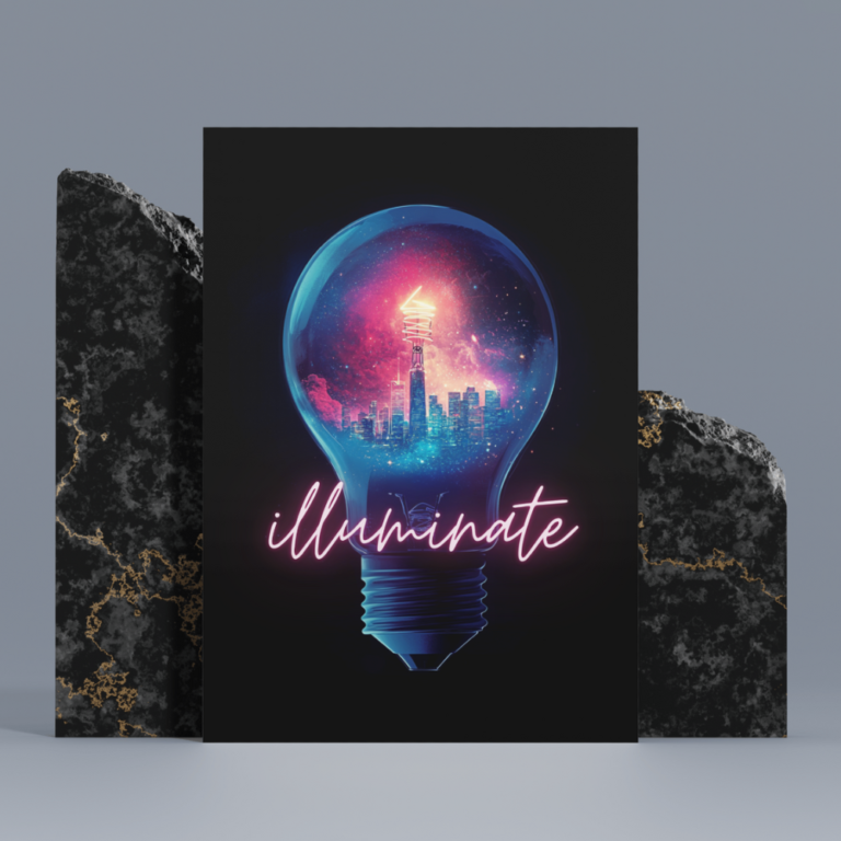 Illuminate the Extraordinary – Light Bulb Poster